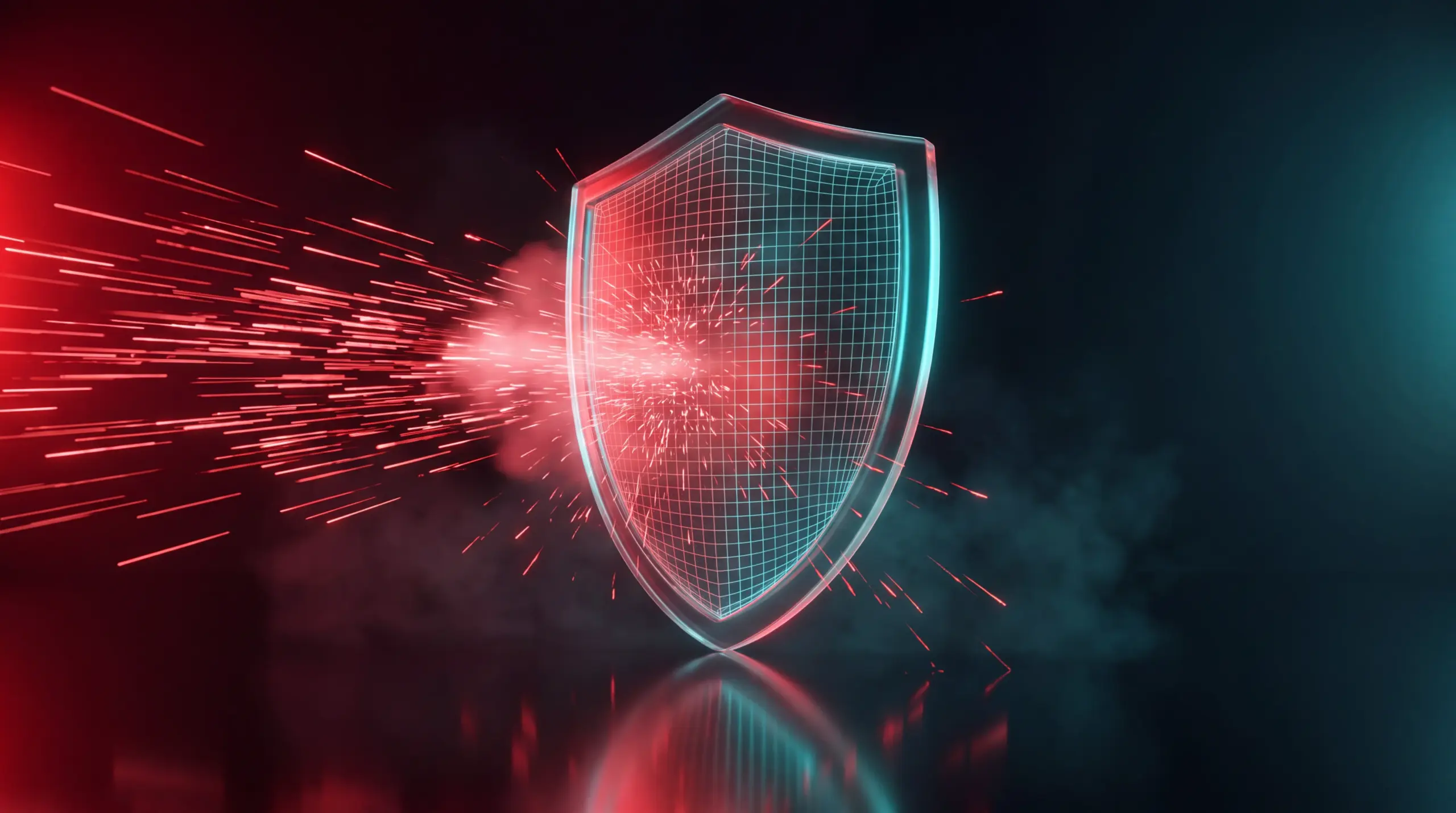 Bouclier numérique repoussant une cyberattaque